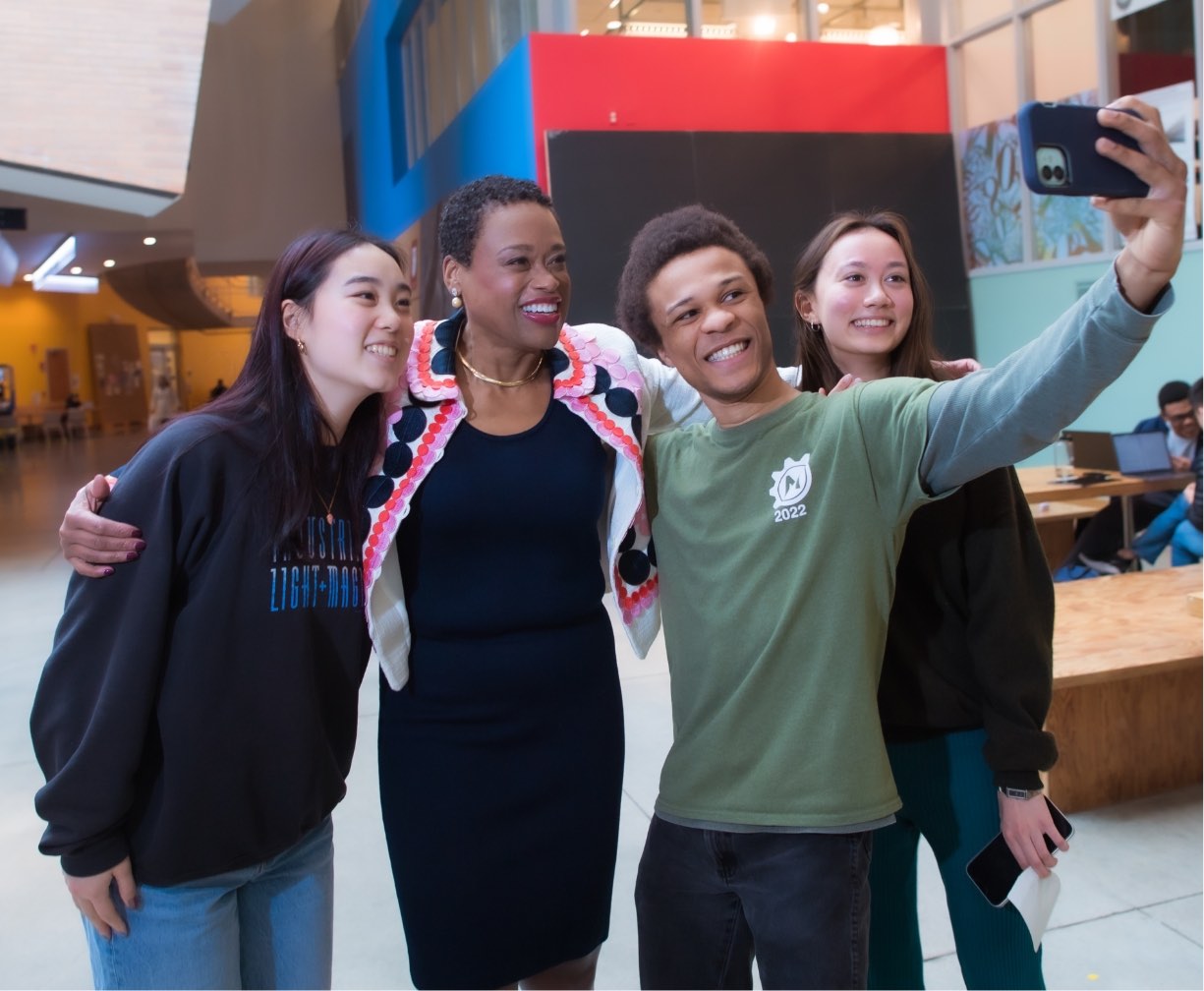 Melissa Nobles, MIT chancellor (second from left)