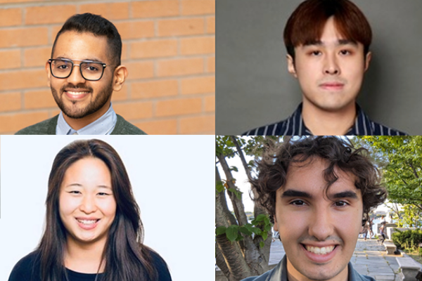 Clockwise from top left: Athul Paul Jacob, Maohao Shen, Victor Butoi, and Andi Peng.